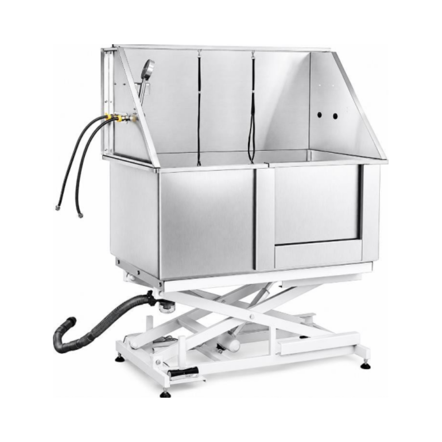 TUB WITH ELECTRIC LIFTING BASE EXTRA LARGE STAINLESS STEEL