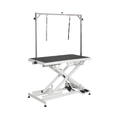 ELECTRICAL X TYPE ADJUSTABLE GROOMING TABLE (WITH SOCKET) BLACK