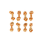 SNACK ZERO RAWHIDE KNOTTED BONE WITH CHICKEN 6cm