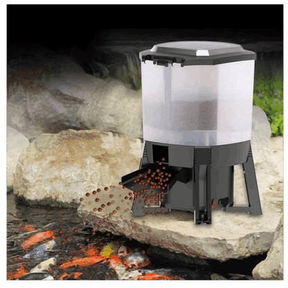 AUTOMATIC FISH FEEDER FOR GARDEN PONDS 12L