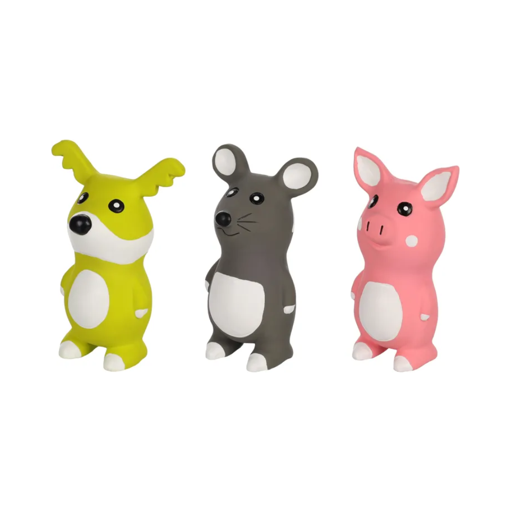 DOG TOY LATEX BOCCA ANIMALS