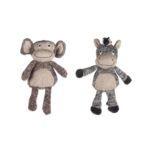 DOG TOY CHITA MONKEY & ZEBRA