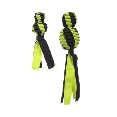 DOG TOY ROFAS RUGBY WOVEN DOUBLE BALL