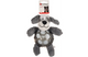 DOG TOY SHAPY DOG WITH BALL GREY
