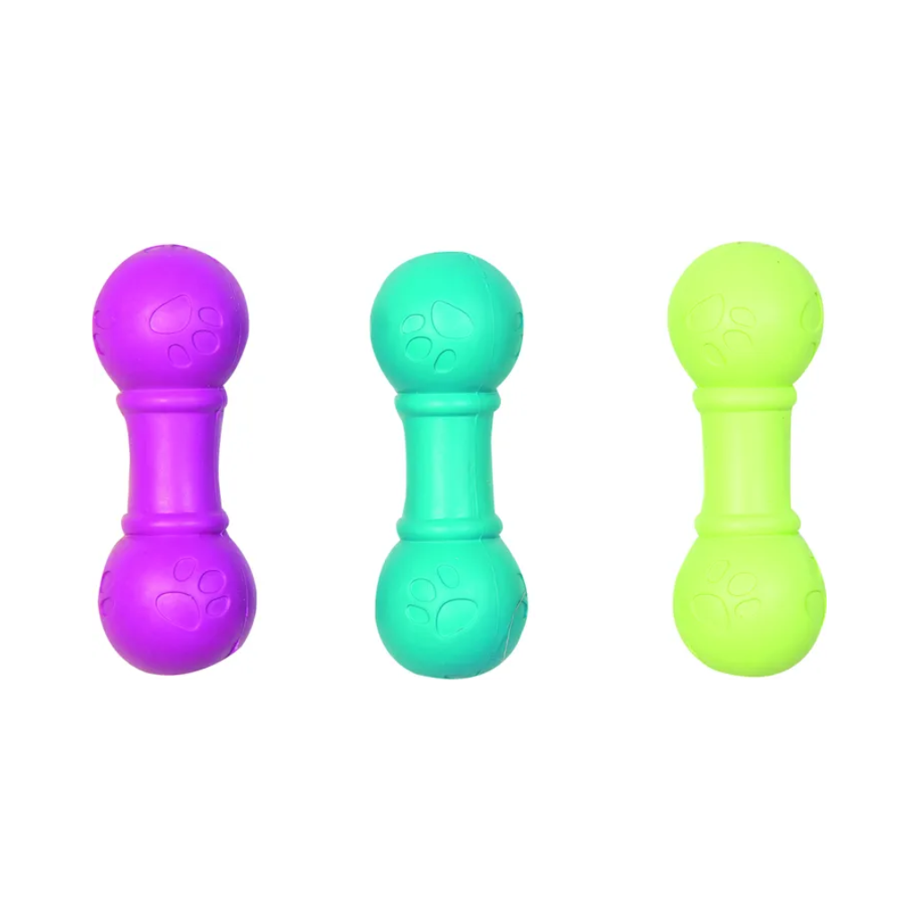 DOG TOY SQUEAKY DUMBBELL