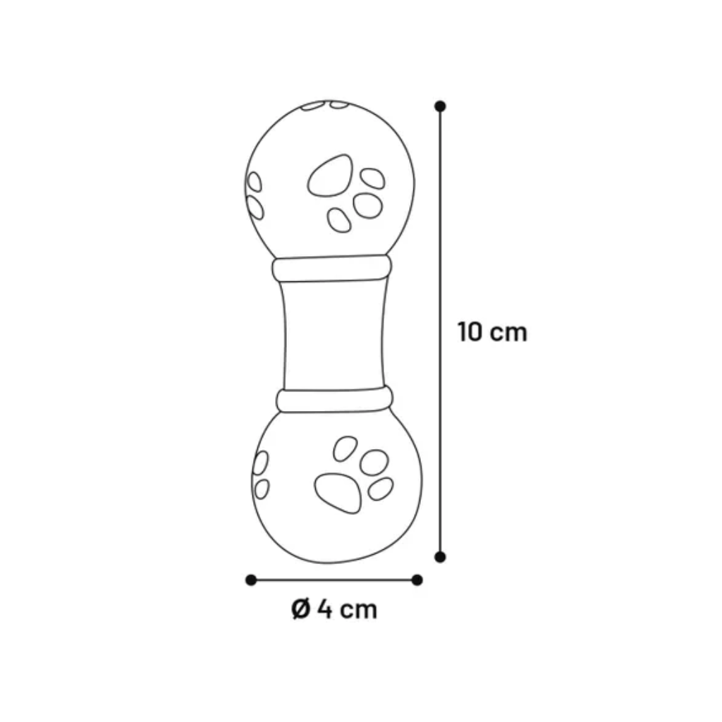 DOG TOY SQUEAKY DUMBBELL