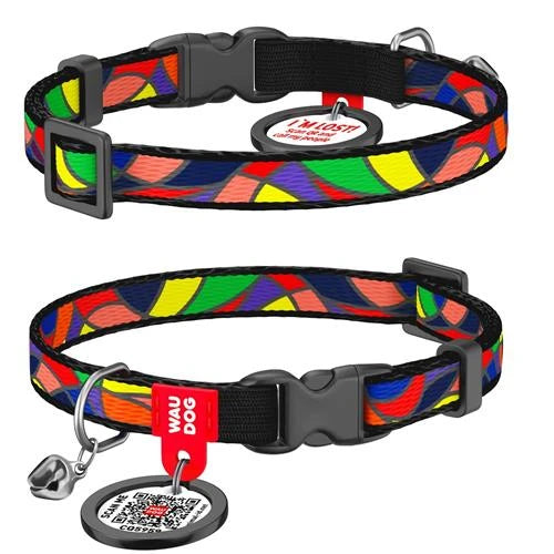 WAUDOG NYLON CAT COLLAR WITH QR PASSPORT