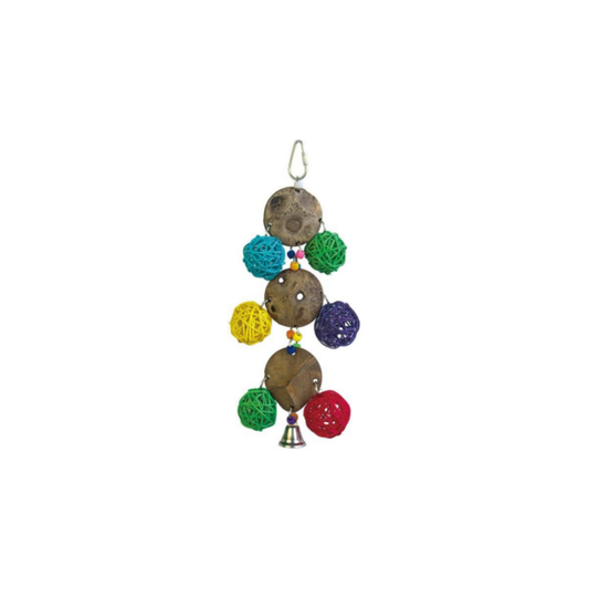 PARROT TOY COCONUT HOUSE