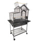 PARROT CAGE HOUSE OPEN FLAT TOP