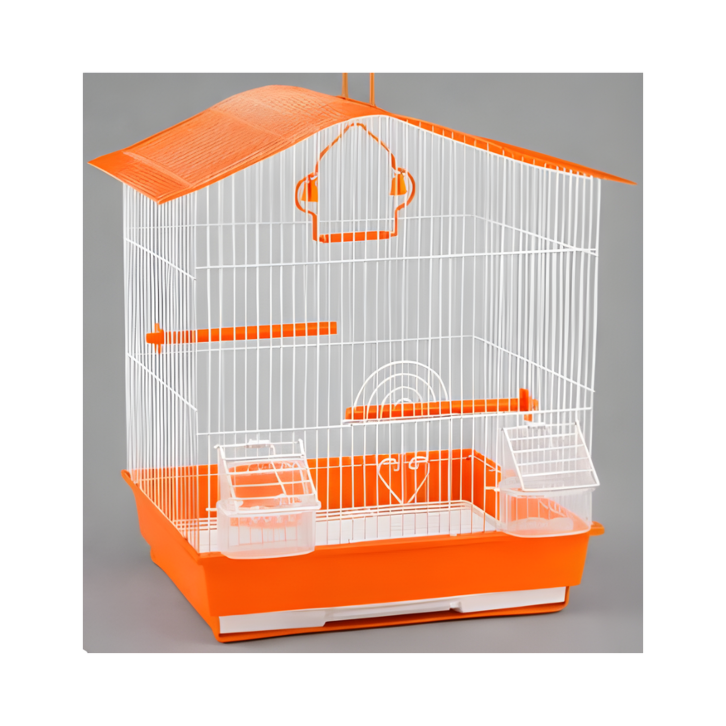 BIRD CAGE CABIN GREEN & ORANGE