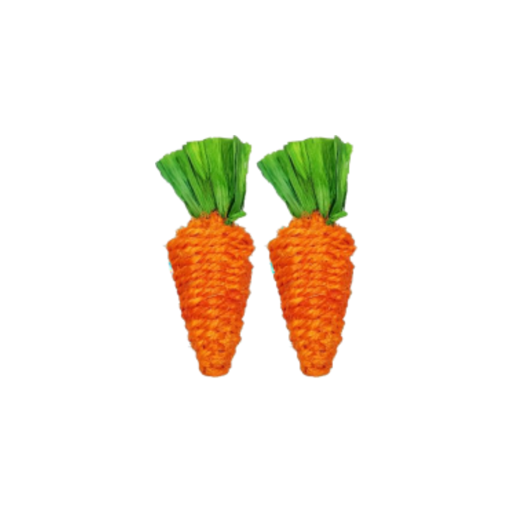 RODENT TOY ROPIE CARROTS