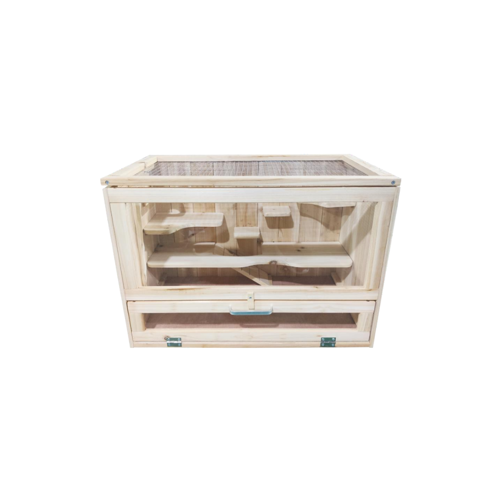 WOODEN RODENT CAGE MAZE