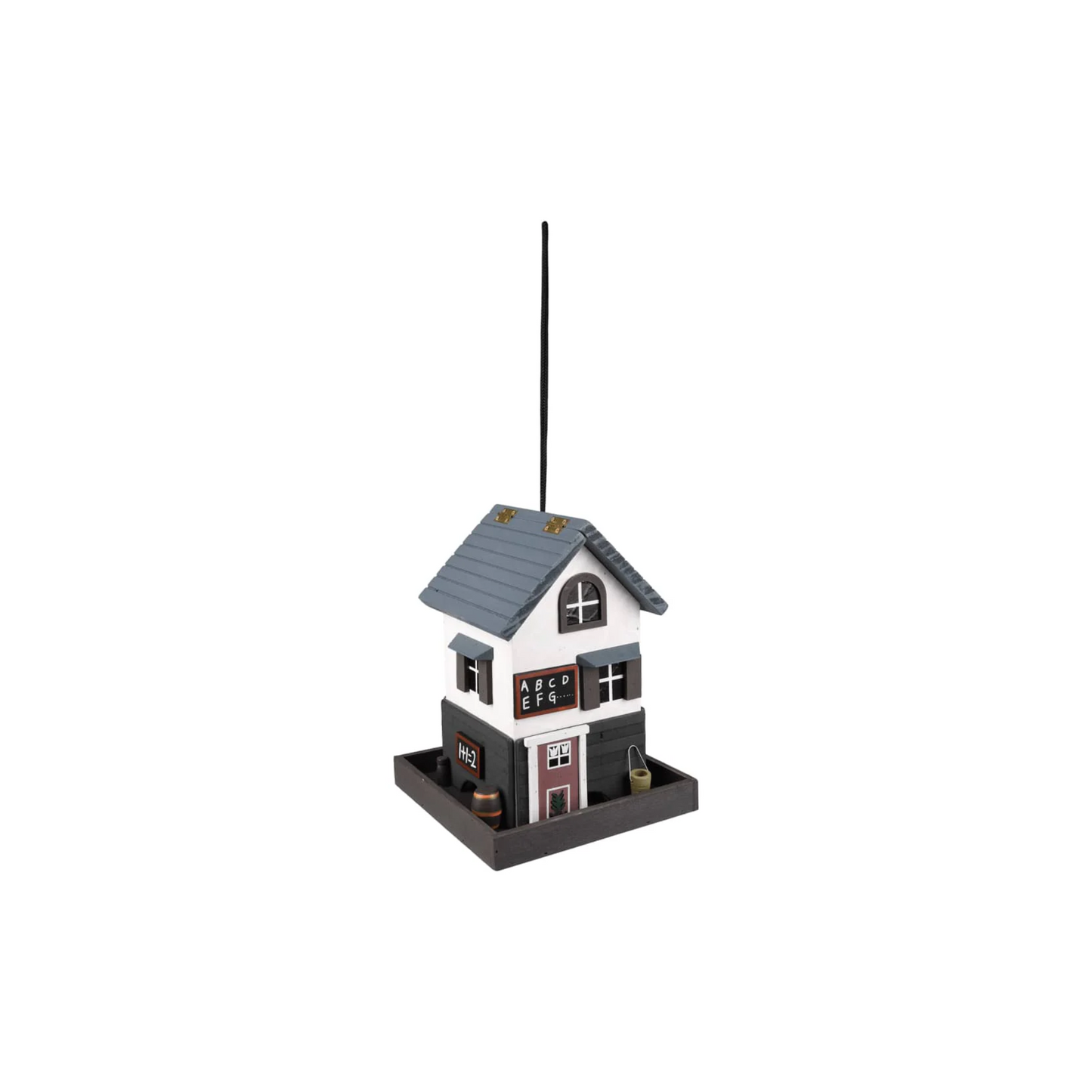 WOODEN BIRD FEEDER SILO SEED HONDRA WOOD