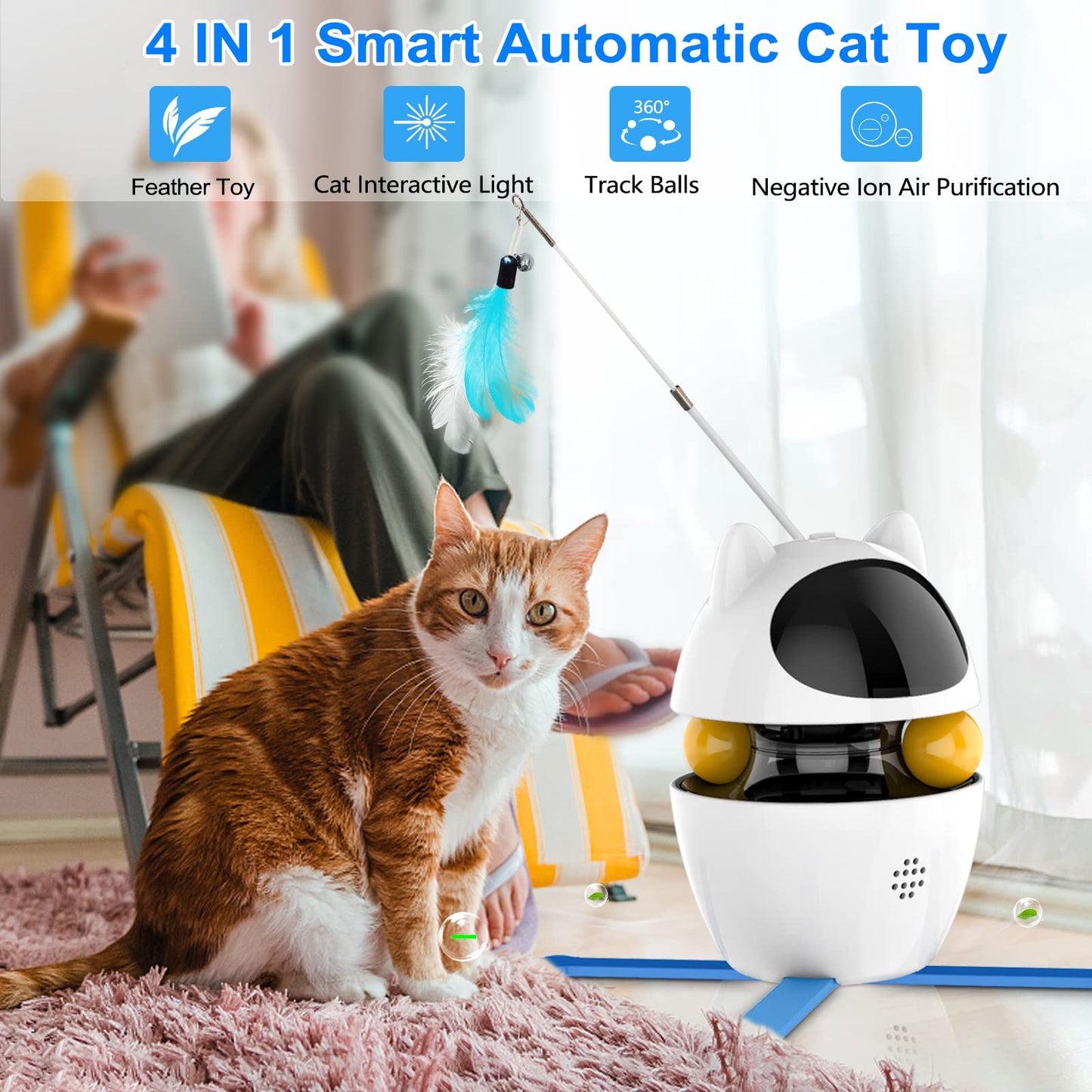 3 in 1 AUTOMATIC SMART CAT TOY