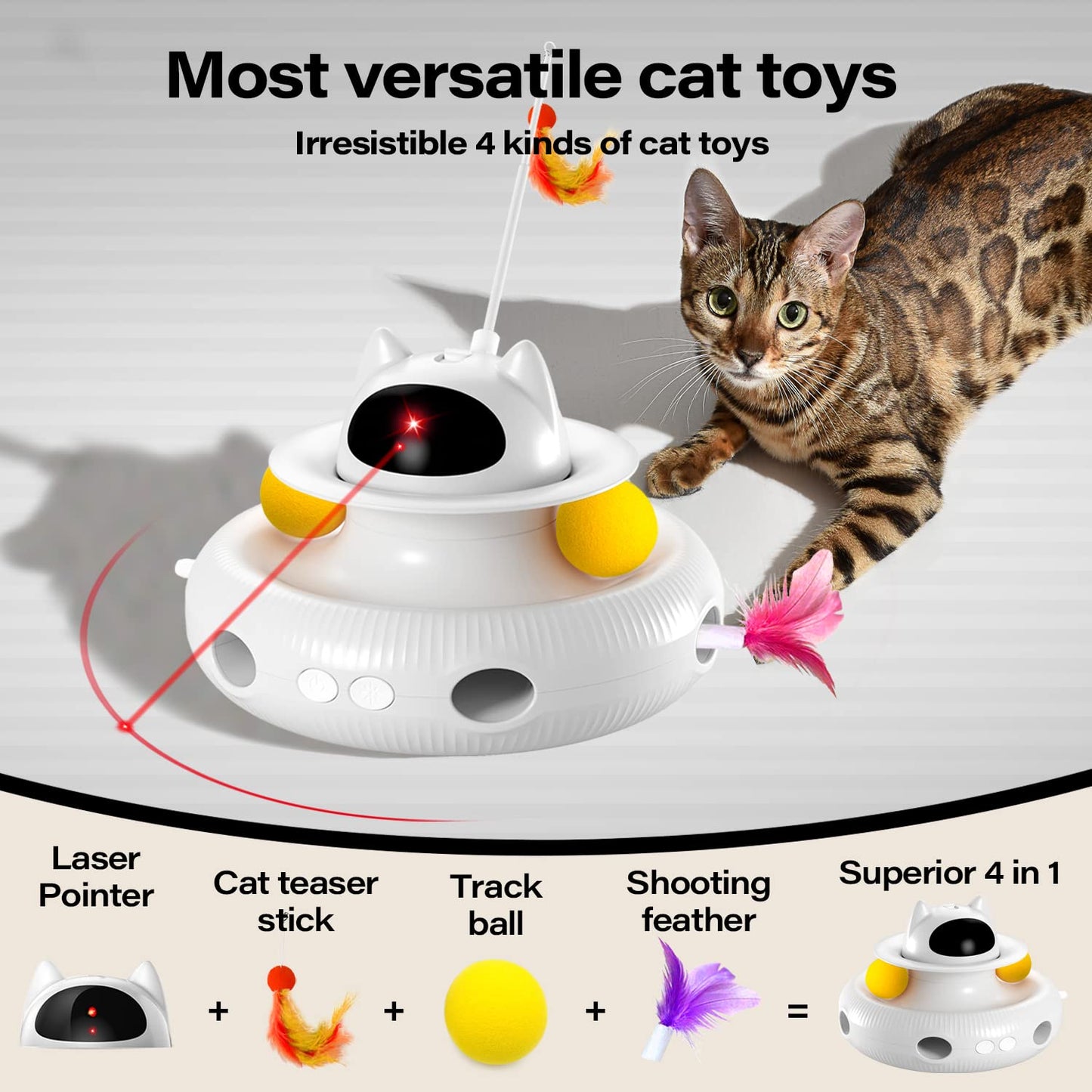 4 in 1 AUTOMATIC SMART CAT TOY