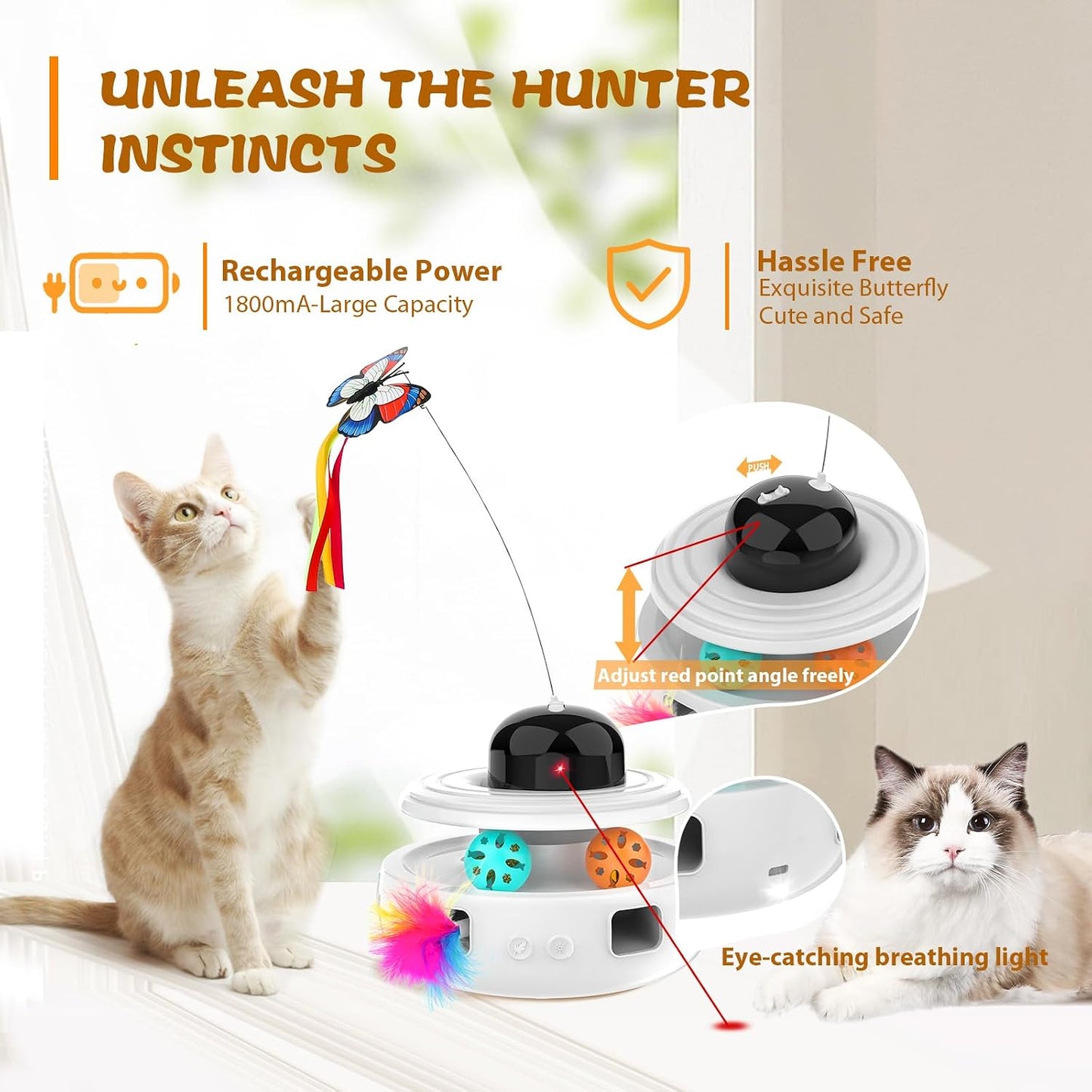 5 in 1 AUTOMATIC SMART CAT TOY