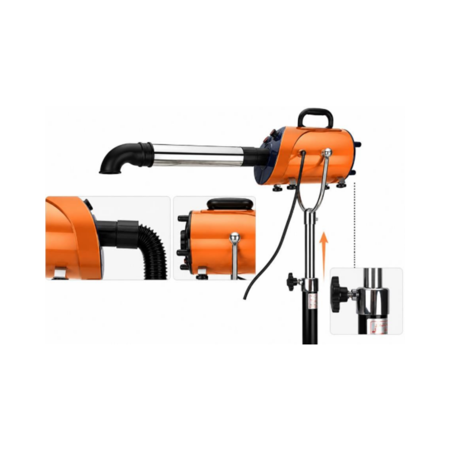 PET VERTICAL HAIR DRAWING MACHINE (With pipe & hose)