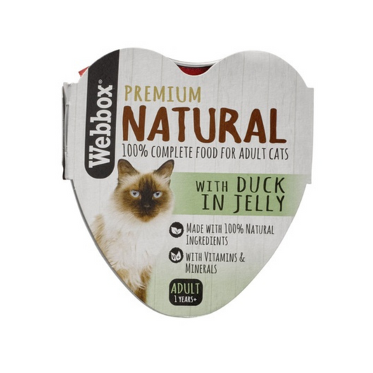 WBX NATURAL CAT HEART DUCK IN JELLY 85G