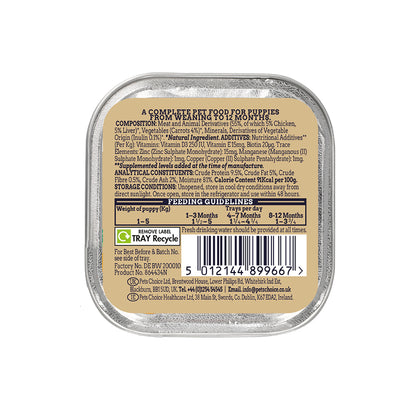 WEBBOX PUPPY PATE WITH CHICKEN, LIVER & VEGETABLES 150G