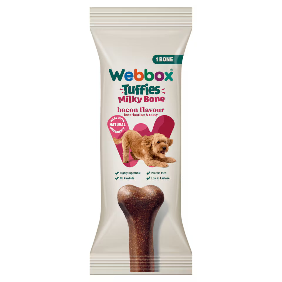 WEBBOX TUFFIES MILKY BONE 90G