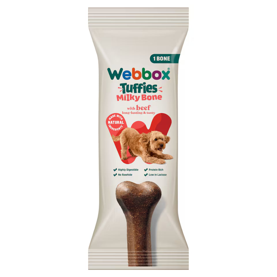 WEBBOX TUFFIES MILKY BONE 90G