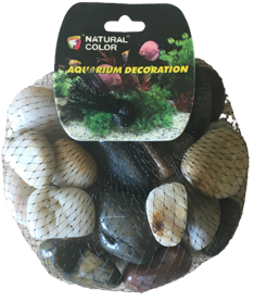 NATURAL MULTI COLOUR GRAVEL 2-3cm / NET 500g