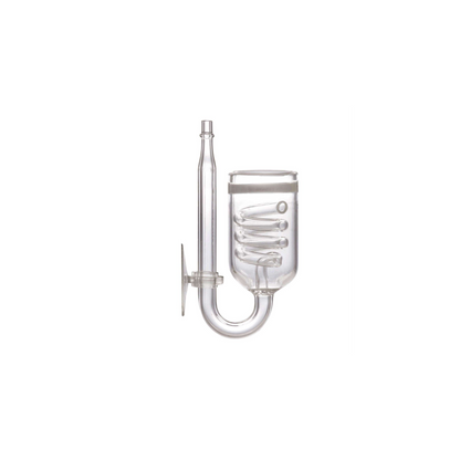 GLASS CO2 DIFFUSER FOR PLANTED AQUARIUM WITH SPIRAL PIPE