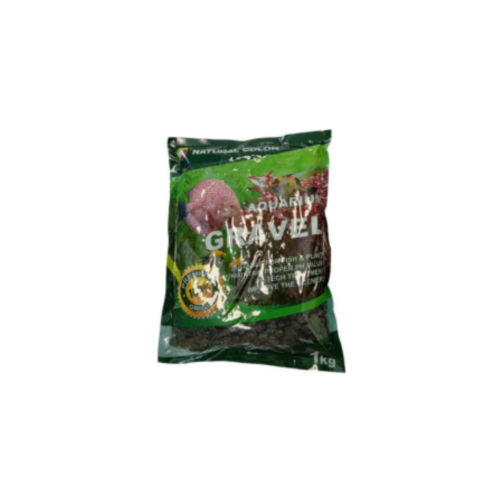 BLACK AQUARIUM GRAVEL 5-8mm - 1KG