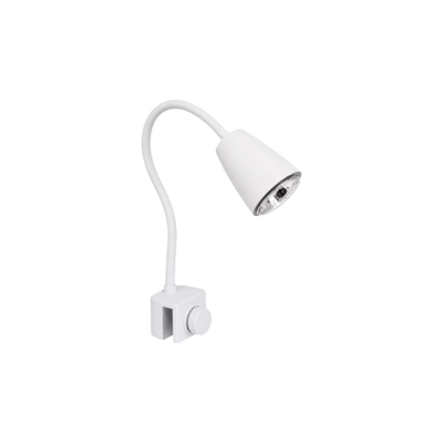 FLEXIBLE CLAMP LAMP HOLDER E27 WHITE – MAX 50w