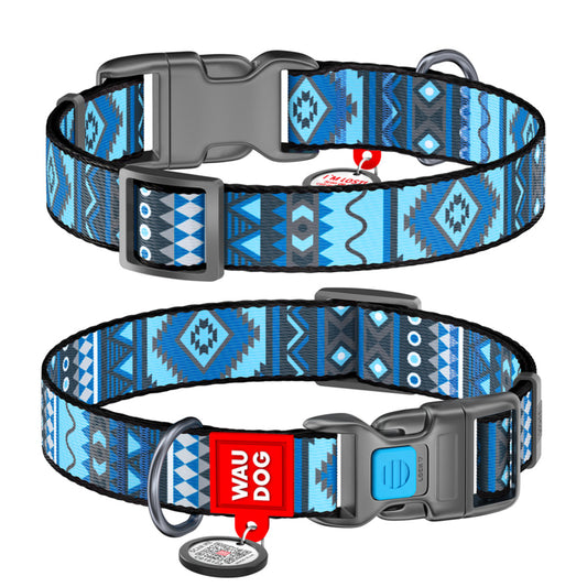 WAUDOG NYLON DOG COLLAR WITH QR PASSPORT