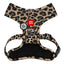 WAUDOG MESH BREATHABLE DOG HARNESS WITH QR-PET TAG LEOPARD DESIGN
