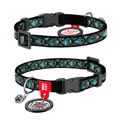 WAUDOG NYLON CAT COLLAR WITH QR PASSPORT