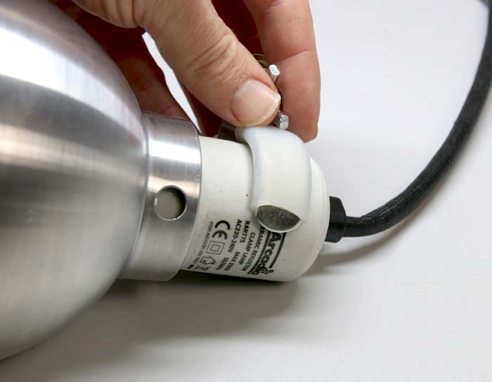 ARCADIA CERAMIC CLAMPLAMPS GRAPHITE