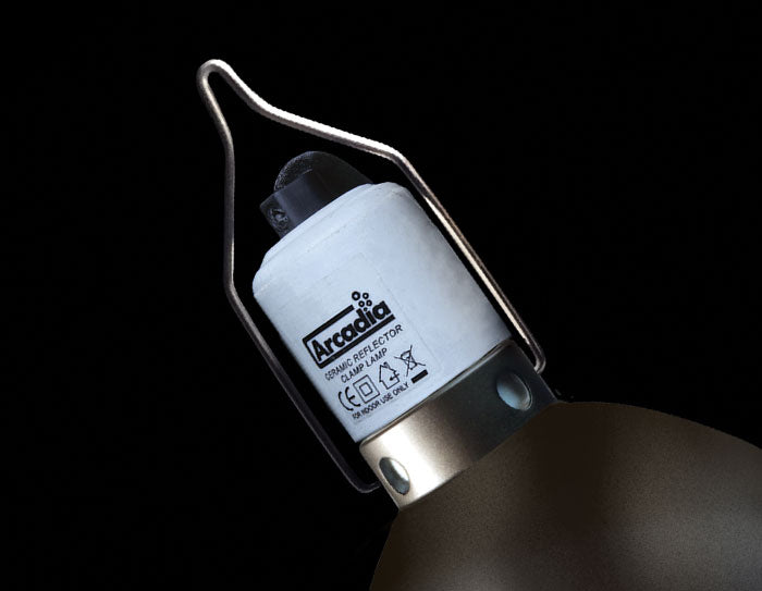 ARCADIA CERAMIC CLAMPLAMPS GRAPHITE