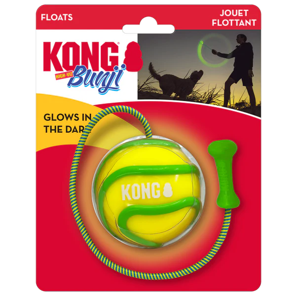 KONG BUNJI HIGH-VIZ BALL ASSORTED LARGE