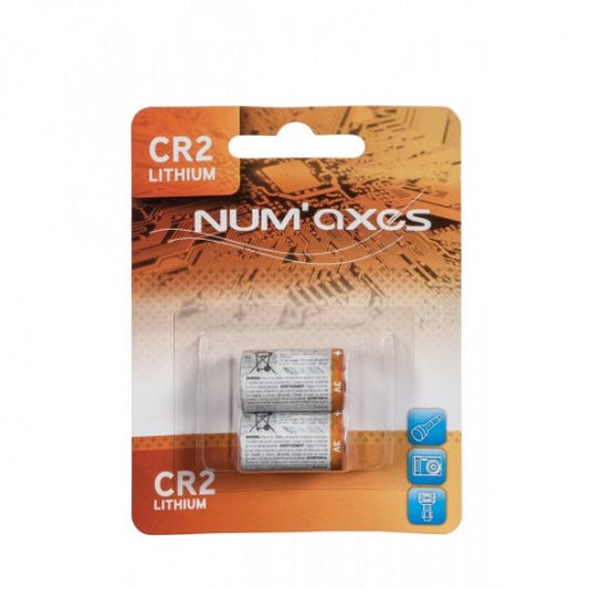 Pack of 2 3-V CR2 lithium batteries