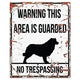 WARNING SIGN SQUARE COLLIE