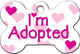 TAG BONE LRG I`M ADOPTED ROZ