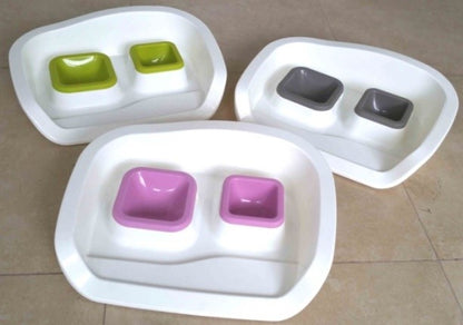DOUBLE PLATE WTH TRAY