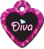 TAG HEART SM DIVA