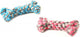 DOG TUG TOY KNOTTED BONE СИНИЙ/РОЗОВЫЙ 
