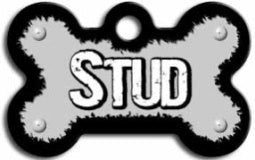 TAG BONE SMALL STUD