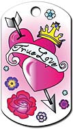 TAG MILITARY HEART/ARROW