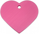 TAG HEART LRG PINK