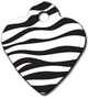 TAG HEART SM ZEBRA