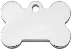 TAG BONE SMALL SILVER