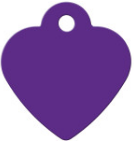 TAG HEART SM PURPLE