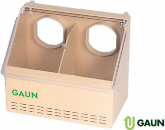 PIGEON FEEDER 1KG WITH TWO HOLES