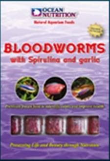 BLOODWORMS WITH SPIRULINA & GARLIC CUBE TRAY 100G