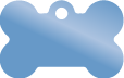 TAG BONE SMALL BLUE